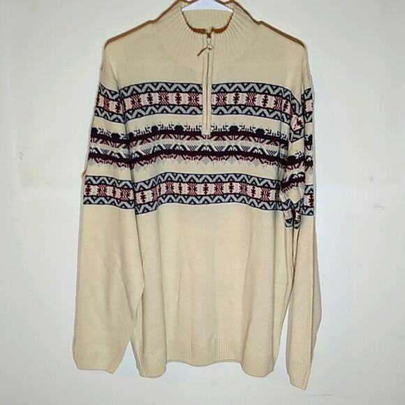 Scandia woods men's  Nordic sweater Size L. Warm - Picture 1 of 8